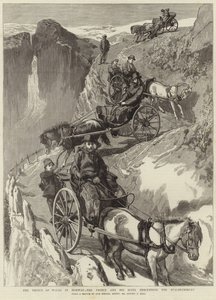 De Prins van Wales in Noorwegen (gravure) door Sydney Prior (after) Hall