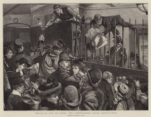 Het belegeren van de putdeur, de commisariaat onder moeilijkheden