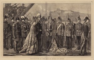 Ontscheping van de tsaar van Rusland in Dover door Sydney Prior Hall