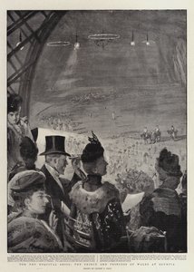 Voor de hospitaalschepen, de prins en prinses van Wales in Olympia door Sydney Prior Hall