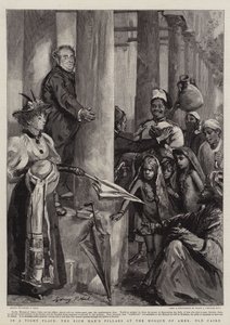 In een Krappe Plaats, de Zuilen van de Rijke Man bij de Moskee van Amer, Oud Caïro door Sydney Prior Hall