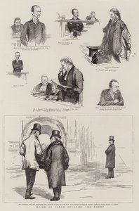 Majoor Le Caron bezet de rechtbank door Sydney Prior Hall