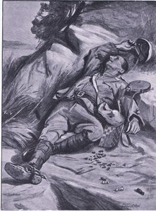 Slechts een pion, uit After Pretoria: The Guerilla War gepubliceerd door Harmsworth Bros Limited, 1901 door Sydney Prior Hall