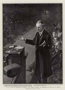 Red me van mijn vriend en vijanden, Mr Balfour spreekt over procedure in het Lagerhuis door Sydney Prior Hall