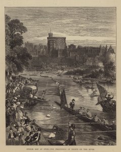 Speech Day in Eton, de Processie van Achten op de Rivier