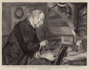 Staatsman en marine-expert, Lord Brassey aan boord van zijn jacht