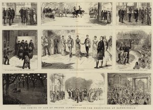 De Volwassenwording van Prins Albert Victor, de Festiviteiten in Sandringham door Sydney Prior Hall