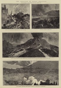 De uitbarsting van de Vesuvius door Sydney Prior Hall