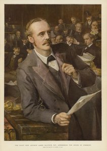 De zeer eerbiedwaardige Arthur James Balfour door Sydney Prior Hall
