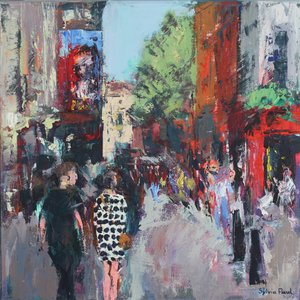 Spotty Dress Londen, 2024 (acryl)
