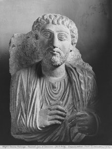 Grafreliëf van een mannelijke figuur, uit Palmyra, Syrië