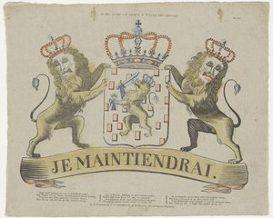 Op het wapen van zyne K. M. Willem den Eersten door T.L. Thompson