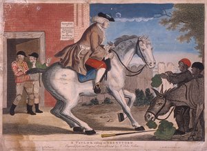 Een kleermaker rijdt naar Brentford, 1786 door TS Stayner