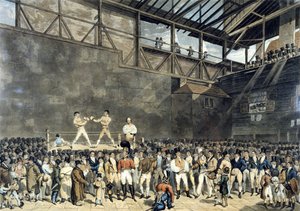 Het interieur van de Fives Court, gegraveerd door Charles Turner door T. (after) Blake
