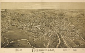 Carbondale, Pennsylvania, 1890 door T. M. Fowler