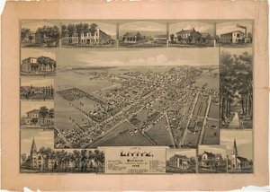 Uitzicht op Lititz en Warwick, Lancaster County, Pa.: 1887 door T. M. Fowler