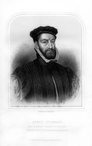 James Stewart, 1e Graaf van Moray, Regent van Schotland, 1870 door T. W. Knight