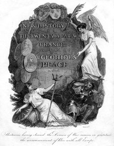 Britannia heeft de demon van oorlog geketend, 1816