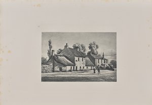 De Wheat Sheaf Inn, bij de ingang van de New Dumbarton Road door T. and R. Annan and Sons