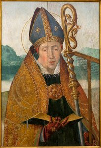 Sint Blasius - Schilderij uit het atelier van Broeder Carlos (Vlaamse schilder actief tussen 1517 en 1544) door Taborda Vlame Frey (worshop of) Carlos