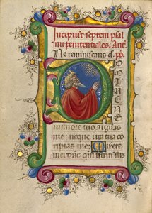 Begin D: David in gebed door Taddeo Crivelli