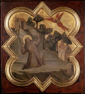 Leven van Sint Franciscus: de heilige ontvangt de stigmata door Taddeo Gaddi