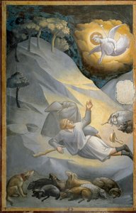 De aankondiging aan de herders, uit de cyclus van het leven van de Maagd