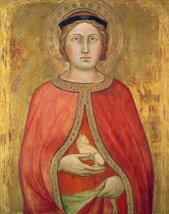 De Heilige Agnes door Taddeo di Bartolo