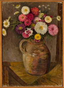 Asters en zinnia