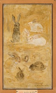 Kaninchen door Tadeusz Makowski