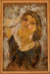 Selbstporträtstudie door Tadeusz Makowski
