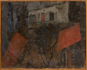 Straat door Tadeusz Makowski