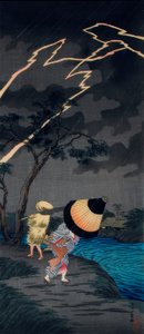 Onweer bij Tateishi