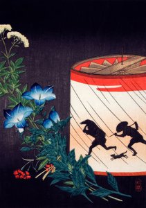 Klokbloem en lantaarn door Takahashi Hiroaki