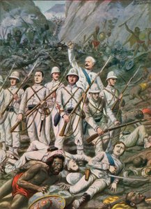Slag bij Dogali, 1887 door Tancredi Scarpelli
