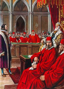 Morosini wordt berecht na het overhandigen van Kreta aan de Ottomanen door Tancredi Scarpelli