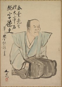 Imaginair portret van Shundai Dazai, eind 1700s-1800s door Tani Bunch