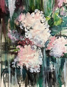 Dromerig bloemenmotief door Tanya Lundmark