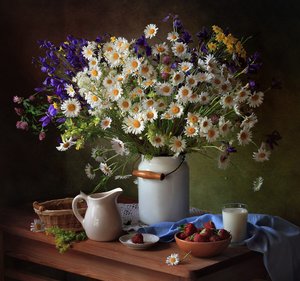 Zomerstilleven op het platteland door Tatyana Skorokhod