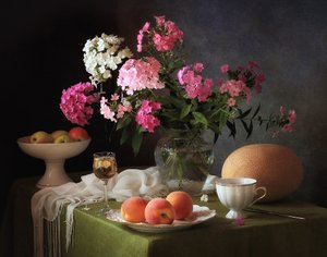 Flox en zomerfruit door Tatyana Skorokhod