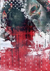 Pauwen in een boom, 2016 door Teis Albers