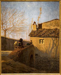 Piagentina. De brug over de Affrico Creek