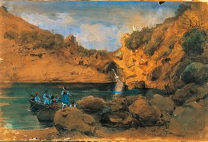 Sirenen badend in Sorrento
