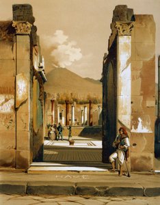 Uitzicht op het Huis van de Faun in Pompeii