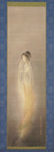 Geest [rechts van een paar], juli 1900 (inkt en lichte kleur op zijde) door Terasaki Kogyo