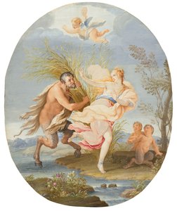 Pan en Syrinx door Teresa del Po