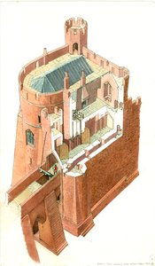 Goodrich Castle, 15e eeuw, ca. 1990-2010 door Terry Ball