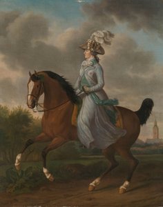 Frederika Sophia Wilhelmina van Pruisen (1751-1820), Ruiterportret van de vrouw van Prins Willem V