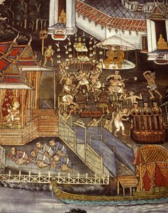 Gieten van Boeddhabeelden tijdens de Sukhothai-periode