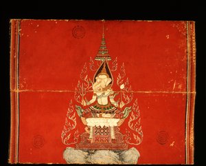 Ganesh-manuscript over olifantentraining (wc op papier) door Thai School